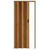ESTO Porta a Soffietto da Interno 84 x 215 cm Misura, Economy, Premium, Deluxe quality, Porta Scorrevole 10 Colori diversi Bianco, Noce, Legno Scuro e Chiaro (Premium, Tinta Noce Venata)