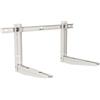 Bratek Staffa Universale per Condizionatore Split | Bratek® | Zincata Bianca con Livella | Portata 150 kg | Staffe Regolabili per Climatizzatori da Esterno