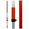 georadian.com Livellatore per livellatore laser - 2,40 m - Metro laser in alluminio con scorrevole, libellula & sgancio rapido