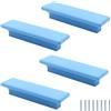 PILYON Maniglie Per Mobili Moderni 4 Pezzi Maniglia Per Armadio Per Camera Dei Bambini Colore Anta Per Armadio Maniglia In Legno Massello Maniglia Per Cassetto Distanza Tra I Fori 64mm Blu