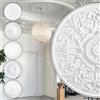 HEXIM Perfect stucco rosone - grande selezione di rosoni da soffitto in schiuma rigida PU, robusto, elemento decorativo (B3037 - Ø 840 mm) Bordo per lampadario medaglione decorazione interna