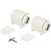 bricoleva.it Chiusure Magnetiche con Basetta - Ideali per Armadi, Cassetti, Porte, Camper, Barche - Ferma Porta Magnetico - Calamita Ferma Cassetto - Forza di Tenuta 6 Kg - Set da 2 Pezzi con Viti (BIANCO)