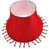 SHINEOFI Paralume Vintage Rosso Attacco E27, Stile Semplice | Copertura in Stoffa e Ferro, Attenua la Luce, per Casa, Tavolo e Piantana