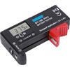 Telituny Tester Batteria Digitale, Controllo della Tensione di Visualizzazione LCD, per CR2032/LR44/AAA/AA/C/D/9V/ Batterie, Tester per capacità della Batteria ABS Portatile, Famiglia