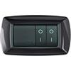 elettrocanali placca MY LIFE 4 POSTI GRIGIO SCURO