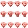 Creatwls 12pcs Pomelli Ceramica Rosa Maniglia Maniglie Per Porta Armadio Cassetti Bagno Camera Da Letto Cucina Mobili da Creatwls - Rosa