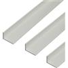Alberts GAH-Alberts 497743 471804 - Profilo angolare in alluminio, 1000 x 60 x 25 mm, argento anodizzato, set da 3
