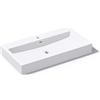 Mai & Mai Lavabo da Appoggio 76,5x42x10cm, Lavabo Bagno Sospeso Lavandino Bagno Rettangolare Lavandino da Minerale Fuso, Colossum06-765