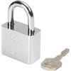 MroMax lucchetto con chiave anti ruggine lucchetto impermeabile per uso esterno, 3 cm di larghezza, serratura con chiave uguale - corpo in acciaio e grillo 3 pezzi