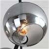 FXMYBH Paralume di ricambio per paralume in vetro grigio fumo per lampadario da tavolo con paralume in vetro a 8 fiamme(Escluso parti）