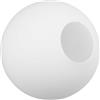 SAFIGLE Paralume in Vetro Satinato Sferico 15cm per Lampada a Sospensione Interno, Coprilampada Artigianale Semplice Foro Medio 6-7cm per Cucina e Soggiorno