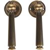 FTVOGUE Colore Oro Elegante Bronzo Antico della Serratura della Maniglia della Porta, Compatibile con le Varie Porte Interne