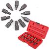 Estink Set di Estrattori per Viti Danneggiate, 10 Pezzi, 3,2-10,3mm, per Rimozione Bulloni e Viti Spanate