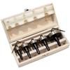 Generico SET 5 FRESE A TAZZA IN ACCIAIO HSS DIAMETRO 18-55 mm PER METALLO E PLASTICA