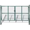 vidaXL Cancello da Giardino in Rete per Recinzione, Porta, Griglia a muro 300x175 cm