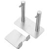 FONDOTIN Porta Asciugacapelli a Muro in Acciaio Inox senza Foratura per Bagno e Stagno Supporto Porta Accessori Presa e Design Raffinato