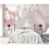 MIWEI Wallpaper Carta Da Parati 3D Piume Bianche Rosa 450x300cm Fotomurali Poster Gigante Design Murale Decorazione -MIWEI Wallpaper-ZXY-16200