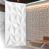 I K H E Malarka Pannelli 3D in polistirene XPS, moderni pannelli da parete e soffitto, pannelli da parete, leggeri flessibili, 100 cm x 50 cm, 3 m², 6 pezzi (bianco 03)