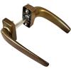 VRX MANIGLIA DOPPIA MANON PER PORTE CON MOLLA AMBIDESTRA E MANICO RIBASSATO SAVIO 874.32 (BRONZO)