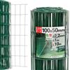 Lun Fix Rete Metallica per Recinzioni 100cm x 10m, Maglia 100 x 50 mm Ø 2.2 mm, Rete Elettrosaldata Zincata e PVC Verde, Plastica Resistente per Esterni, Recinzione Giardino Esterno e per Animali, Lun Fix