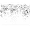 murando PREMIUM Carta da parati 500x350 cm Fotomurali in TNT Murale alla moda Decorazione da Muro XXL Poster Gigante Design Carta per Pareti Soggiorno Fiori Foglie Elegante Natura b-C-0615-a-d