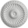 MASTERBRICO Rosone Lampadario Soffitto MASTERBRICO - Rosoni in Polistirolo Decorativi per Soffitto e Pareti, Rosone Elegante per Lampadari, Leggero e Facile da Applicare con Colla Inclusa (28 cm - A003)