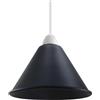 LEDSone Paralumi a sospensione a soffitto industriale Paralume a sospensione a cono vintage retrò per plafoniere sospese (Nero)