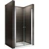 CADENTRO Porta doccia 96 x 180 cm vetro trasparente - regolabile da 96 a 100 cm