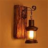 YZSJ Interior Lampada Da Parete Lampada Da Parete D'epoca in Legno Industriale A Parete Illuminazione E27 Socket Rustico Parete Lampada Antica Della Parete Del Salone Della Lampada Di Stile Loft Decoration