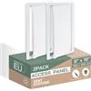 Vent Systems Pannello di accesso in plastica ABS bianca, 20,3 x 40,6 cm (ritaglio), confezione da 2, pannello di accesso con porta per cartongesso, parete, soffitto, porta di ispezione elettrica e