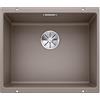 Blanco SUBLINE 500-U - Lavello da cucina in granito sotto-top per basi di lavello con larghezza di 60 cm - SILGRANIT - Marrone - 523439