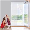 AIPPEI Zanzariera Magnetica 80x270 cm Zanzariere Magnetiche Per Porte finestre su Misura, Chiusura Automatica, Versione-2023, Bianca