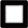 Electron PLACCHE IN VETRO, 2 MODULI/POSTI, COLORE NERO, COMPATIBILE CON VIMAR PLANA, DESIGN ELEGANTE E MODERNO, PER INTERRUTTORI/PRESE, SERIE CIVILE