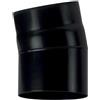 MBM Canna fumaria Curva 15 DN 150 smaltato verniciato 600 gradi per stufa a legna tubo nero acciaio CE Made in Italy