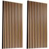 INNOVATE Pannelli fonoassorbenti decorativi [120 x 60 x 1,8 Cm] Pannelli decorativi per pareti Pannello decorativo parete Isolamento acustico listelli legno Pannello antirumore Rivestimento parete