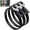 Generico 12/20 Inch Heavy-Duty Stainless Steel Grip Lock Straps - Reusable Ratchet Zip Ties for Outdoor Fencing, Poles, Gates, Pipes, and Heavy-Duty Securing Tasks(3pcs,20IN)