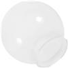 Beavorty Paralume a Sfera in Acrilico Latte Opaco 25 Cm per Lampada da Esterno, Copertura Globo Luminoso Protettiva per Patio e Giardino, Sostituzione Paralume Lampada Domestica