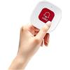 Chatthen Caregiver Pager Pulsante di chiamata SOS Allarme di chiamata infermiere, ristorante chiamata Pager, telecomando senza fili 433Mhz/1527 Codice di apprendimento 70m di portata del segnale