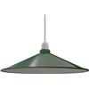 Generic Homin Paralume in metallo da 40 cm, stile retrò, a forma di disco, facile da installare, per soggiorno, camera da letto, cucina, sala da pranzo, bar e ristorante. (Verde)