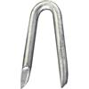 bricoleva.it Confezione di Cambrette a U in Acciaio Zincato, Picchetti a U Zincati Resistenti Multiuso per Rete Metallica, Staccionate, Tende da Campeggio, Recinzioni, Filo Spinato (1,6 x 16 mm. - 120 gr.)