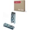 Gedotec Connettore per mobili connettore per letto nascosto Connettore corpo in metallo SOLID | Raccordo connettore sospeso per letti, mobili e costruzioni metalliche | Capacità fino a 250 kg | 4 set