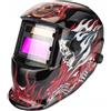 Powermat Casco da Saldatura Auto-Oscurante DIN 9-13 con Filtro Protezione UV/IR Per MIG TIG MMA Plasma Sensibilità Regolabile Alimentazione Solare + Batteria