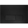 Aqua Uno AquaUno - Piastra di comando WC Line Black, compatibile con Geberit Sigma, 24,5 x 16,5 cm, nero opaco, plastica, 2 quantità di risciacquo, pronta per il montaggio