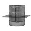 SGM Clima Srls Air Evolution Piastra di base con tubo maschio/femmina in acciaio inox per canna fumaria (DN 250)