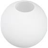 SECFOU Paralume Sferico in Vetro Opaco Bianco da 15 Cm, Copertura Luminosa Sospesa per Lampadari e Plafoniere, Decorazione Casa e Illuminazione Morbida per Camera da Letto