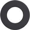 LANZZAS Tubo per stufa, rosetta da parete con bordo di 50 mm, per il diametro di 120 mm, colore: nero