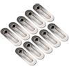 GedoTec Manico a conchiglia Maniglia ingresso Maniglia per porta scorrevole SIRI Acciaio inox opaco spazzolato 120 x 40 mm Prodotto in UE - 10 pezzi