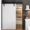 Froadp 183cm Binario per Porta Scorrevole Kit Scorrevoli Sospesi in Acciaio al Carbonio Carico fino a 130KG per Porta da Fienile in Metallo e Legno