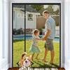 FYHDSH Tenda Zanzariera Magnetica per Porta, Apertura Laterale Tenda con Calamita Zanzariere Magnetiche per Porta Scorrevole Balcone Patio,Nero-B, Dimensioni personalizzate
