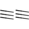 Gedotec Supporto per mensole in acciaio marrone zincato | Trasparente | In metallo | Per carichi pesanti | Montaggio a parete | Invisibile | Supporto da parete zincato (10 x 100 mm) | 6 Pezzi